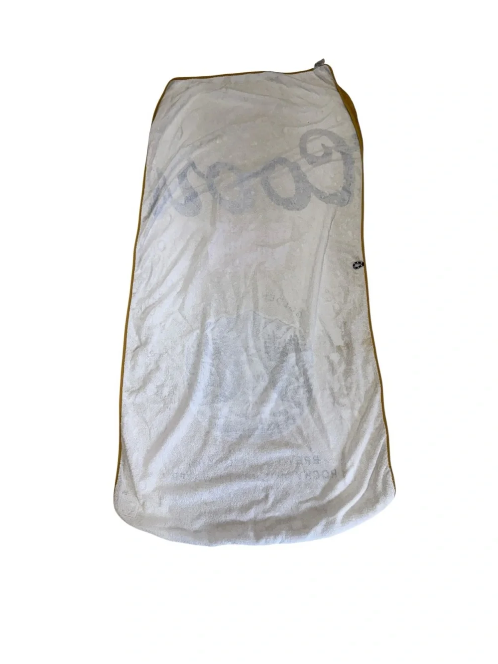 Slowtide Coors Banquet Logo Beach Towel 100% Cotton 30x60 Gold/White